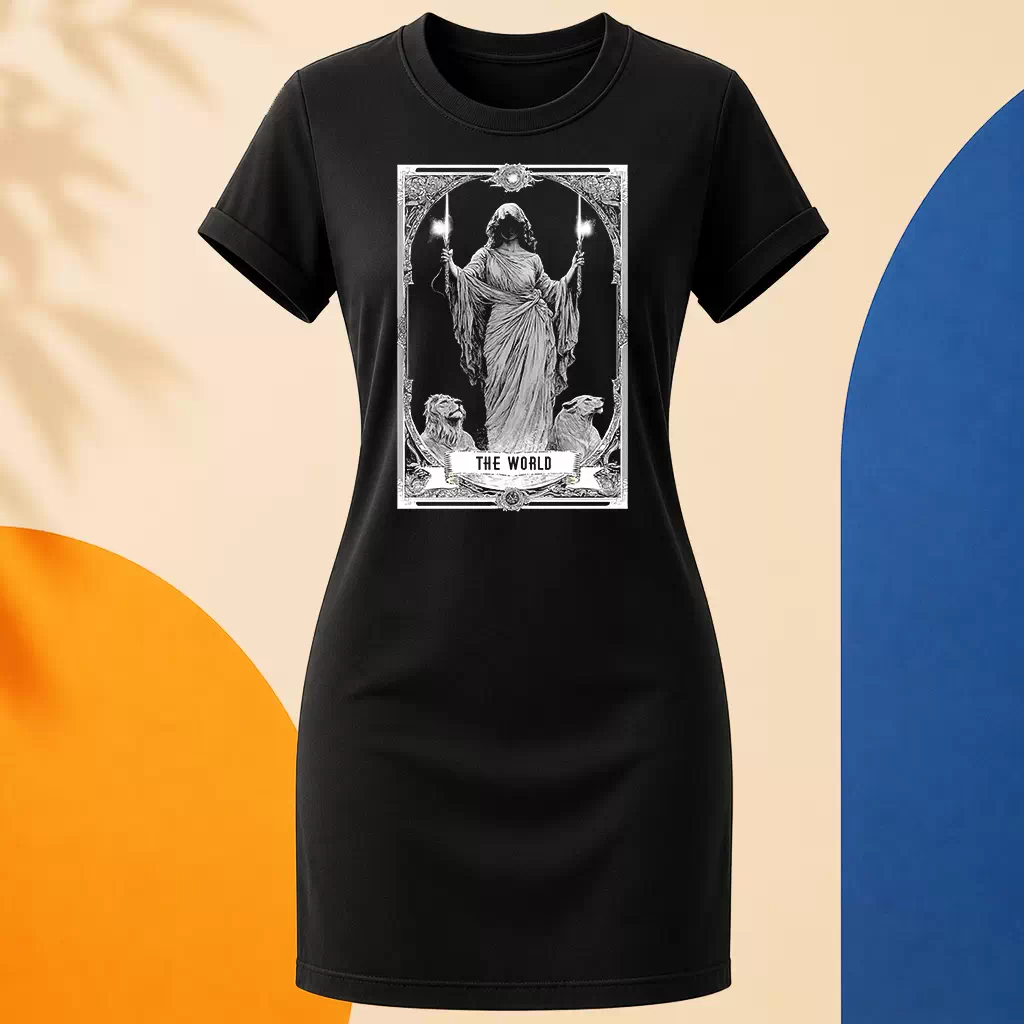 Šaty - The World - Svět - Tarot - Velká arkána